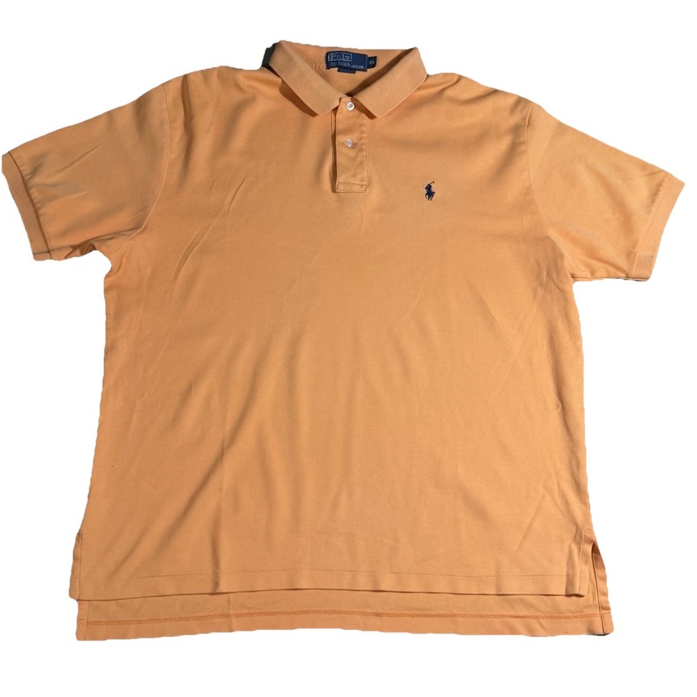 Polo Ralph Lauren Polo Shirt Mens XL Orangeā Short Sleeve Classic Pony Logo